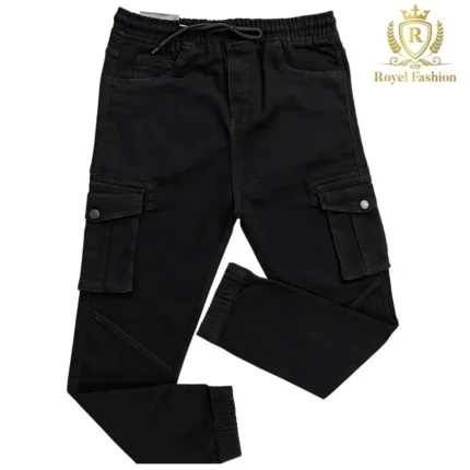 Denim Pants - Black - Joggers