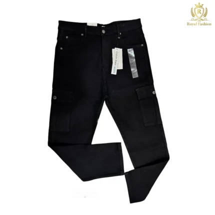 Denim Baggy Pants - Black