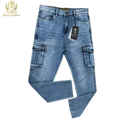 Denim Pants - Light - Cargo