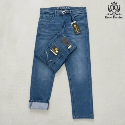 Mens Stylish Premium Denim Pant - Light Blue