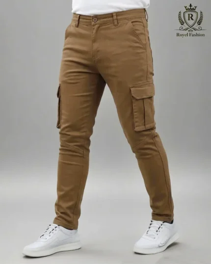 Premium Mens 6 Pocket Cargo Pant - Brown