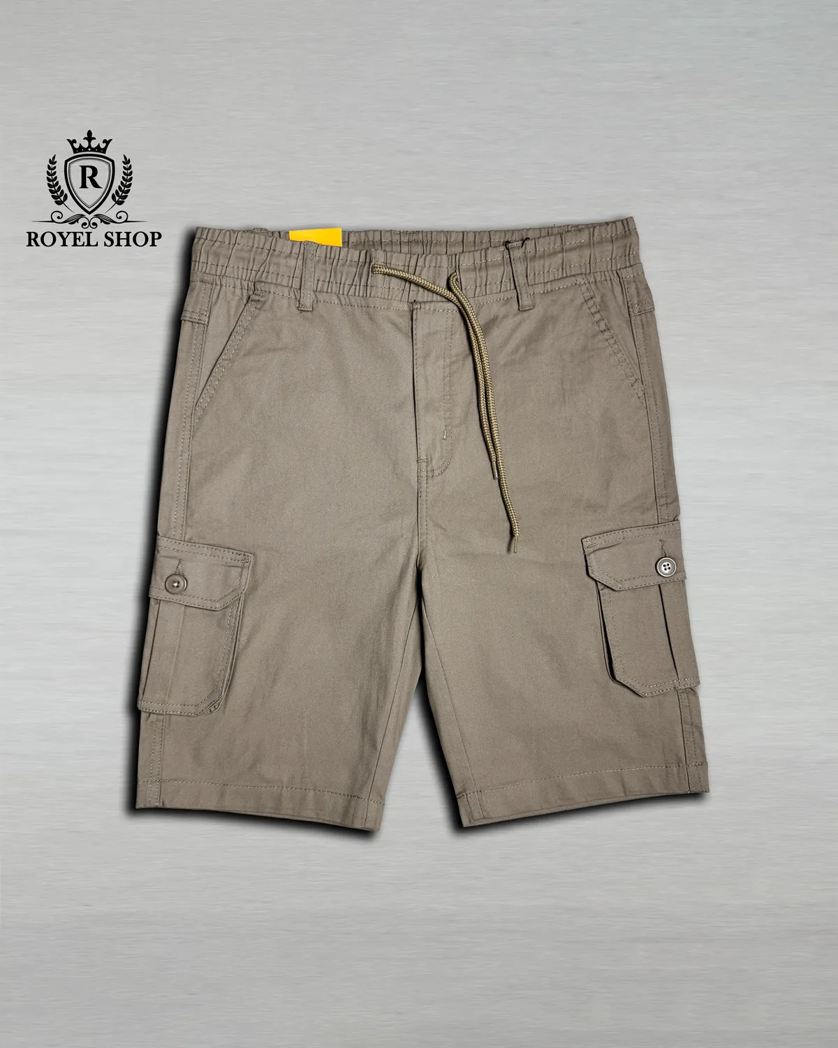 Men's Gabardine Cargo Short Pant beige p