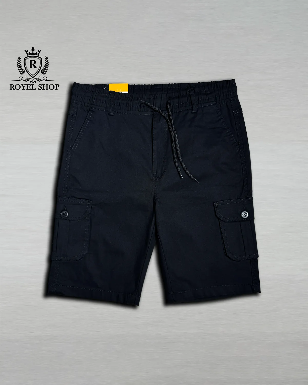 Men's Gabardine Cargo Short Pant black p