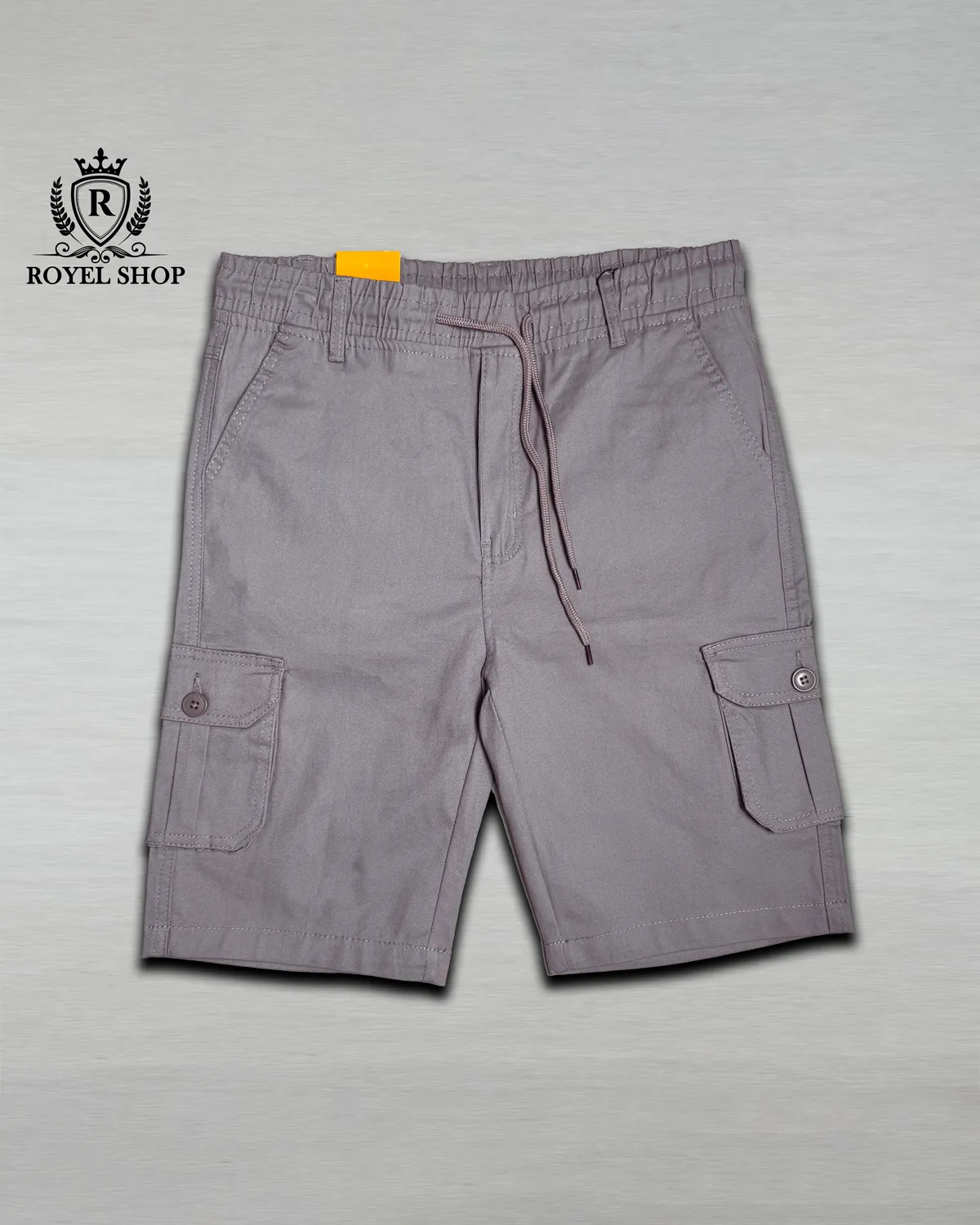 Men's Gabardine Cargo Short Pant grey p